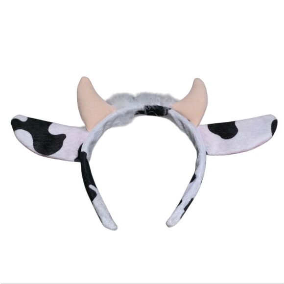 Kids Cow Costume Headband with Pink Ears - Picture 2 of 2